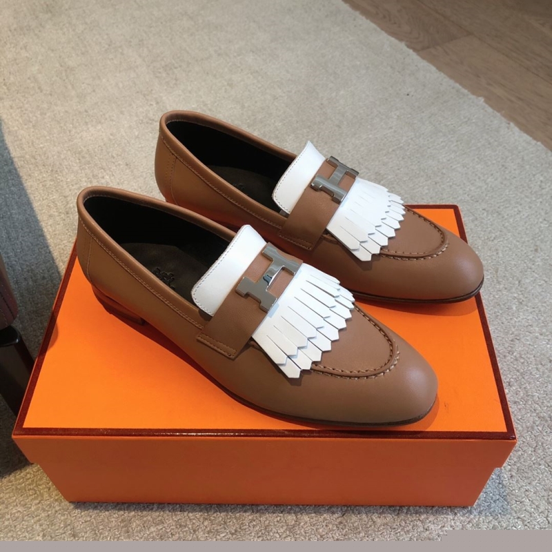 H**mes leather shoes